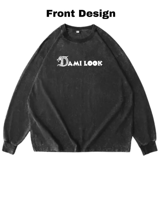 🎧 Nephop Skull Long Sleeve – Oversized | 230 GSM | DTG Print | HipHop Streetwear