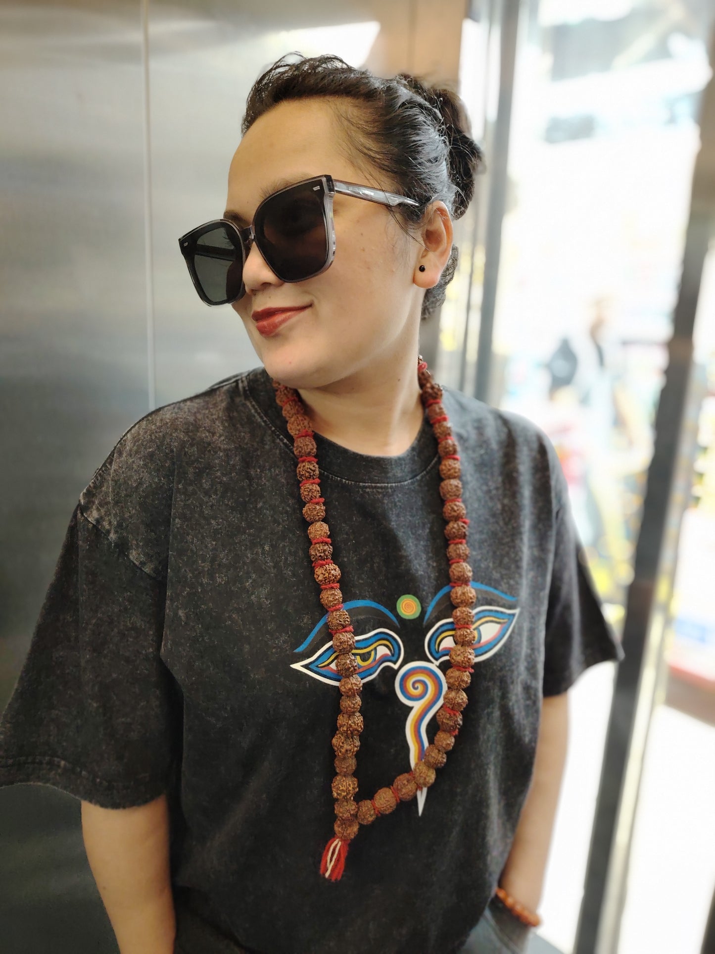Vintage Buddha Print Oversized T-Shirt – 100% Knitted Cotton | DTG Print | 230 GSM
