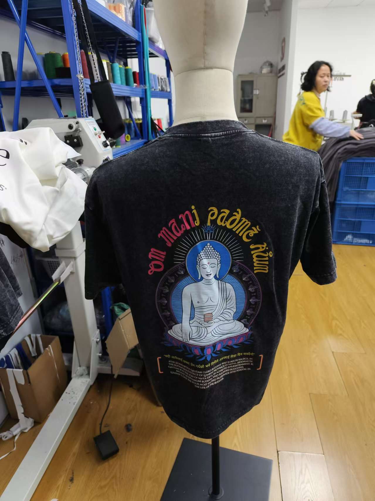 Vintage Buddha Print Oversized T-Shirt – 100% Knitted Cotton | DTG Print | 230 GSM